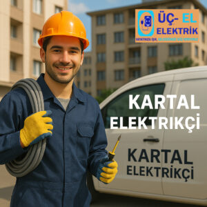 Kartal elektrikçi ustası, konut elektrik panosunda profesyonel bakım yaparken. 7/24 acil elektrik arıza, tamir ve tadilat hizmeti.
